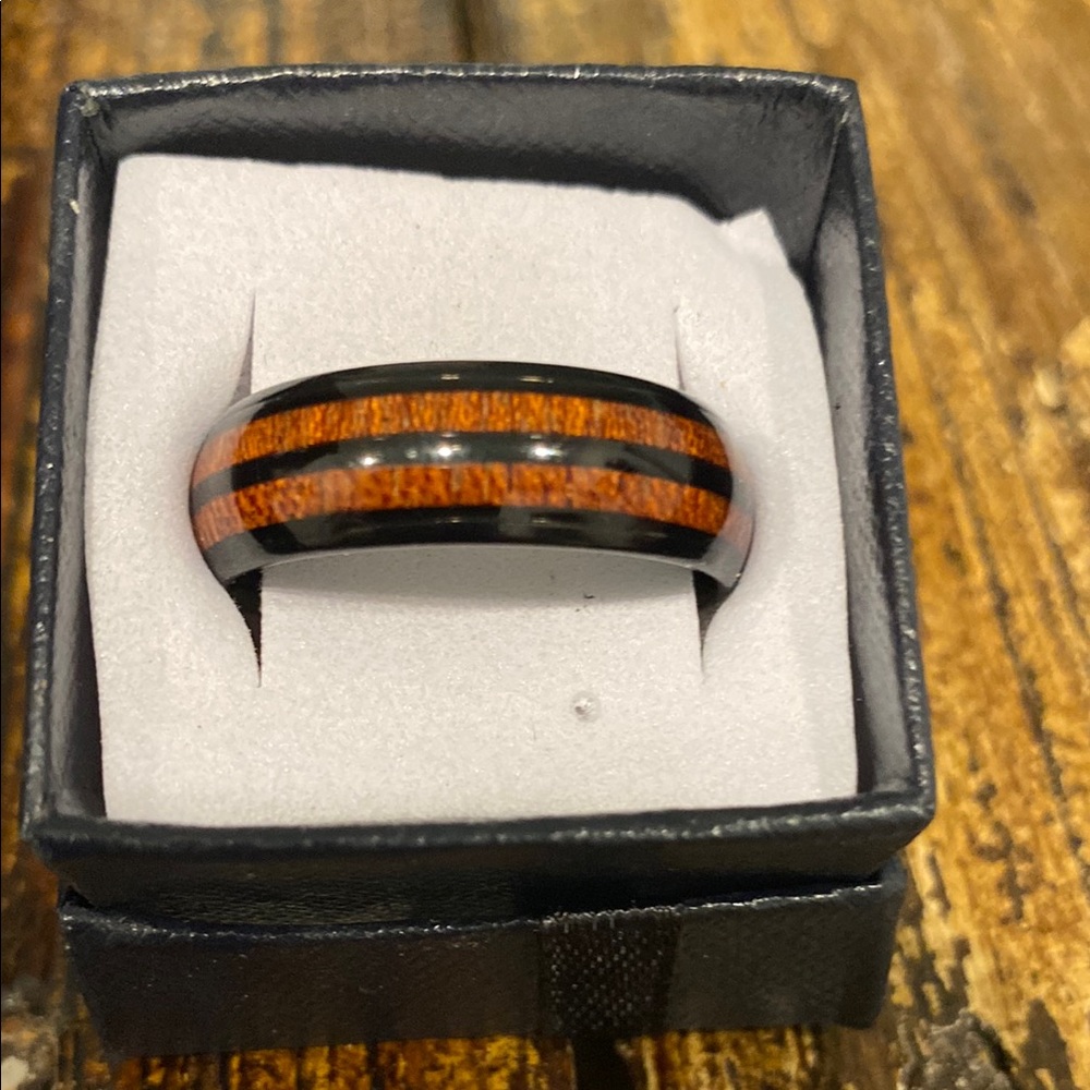 Men’s sz 13 Ring , made from a Whiskey Barrel